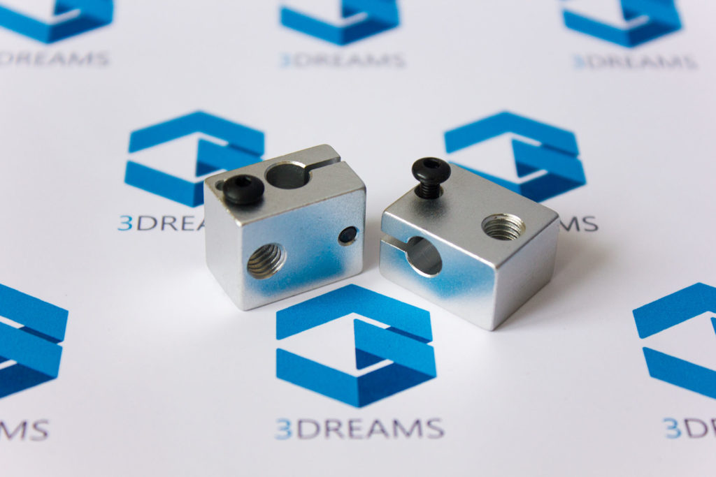 3D-Drucker Vulkan-Heizblock Aus Messing – Kompatibel Mit E3D V6 & PT100, Bis 400 °C
